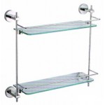 ANTHILL Tranz Series Double Glass Shelf TR146(KA146)-POLISH / AH-BA-GS-00933-PL